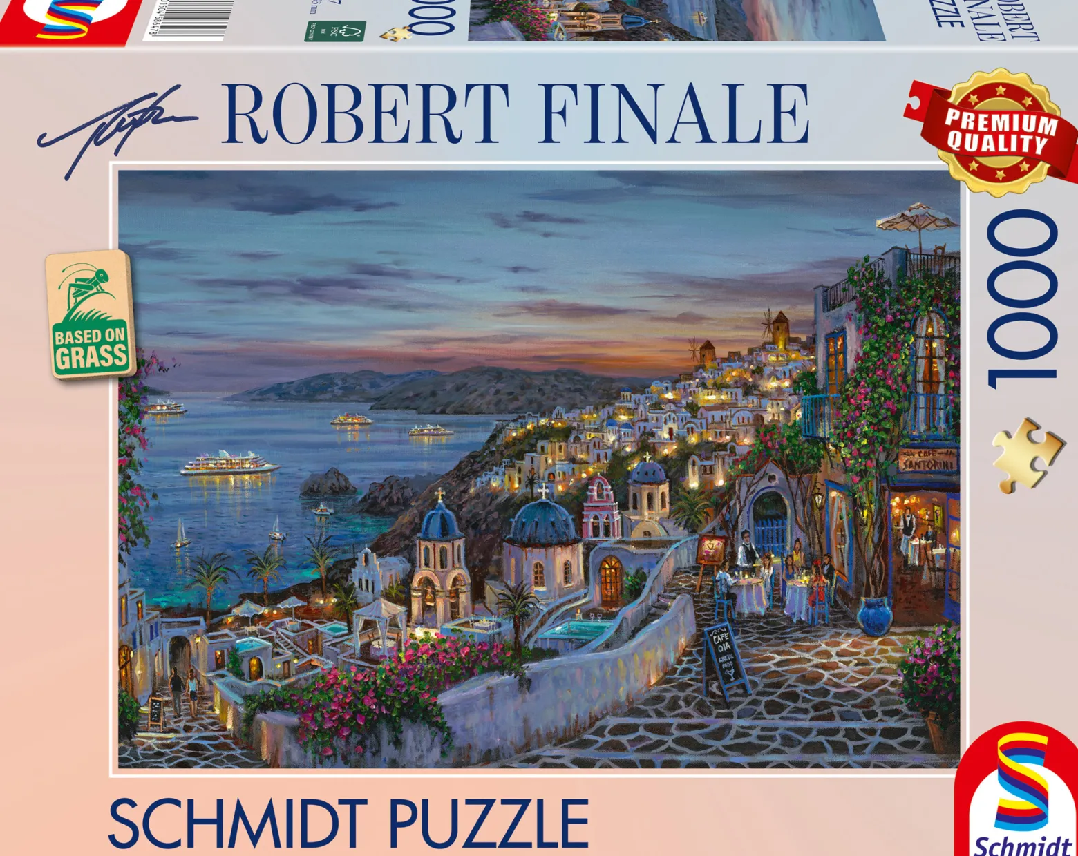 PQ Puzzle 1000 el. ROBERT FINALE Zachód słońca na Santorini / Grecja