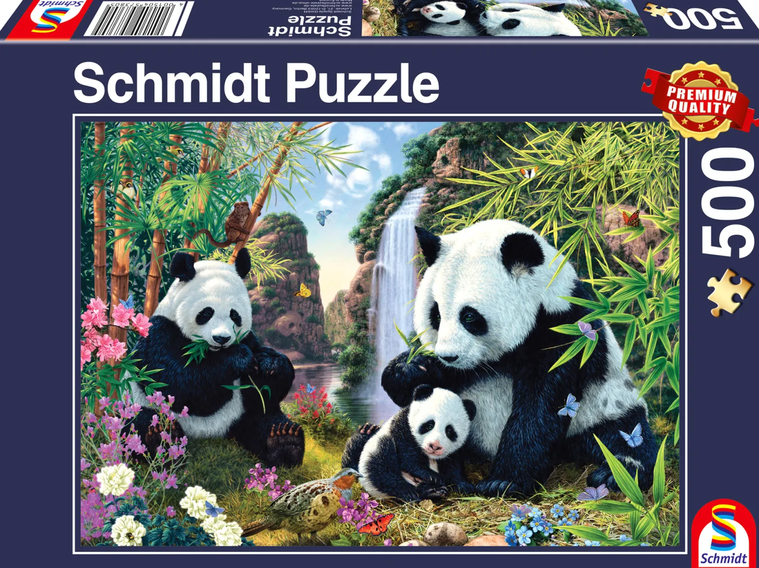 PQ Puzzle 500 el. Rodzina pand