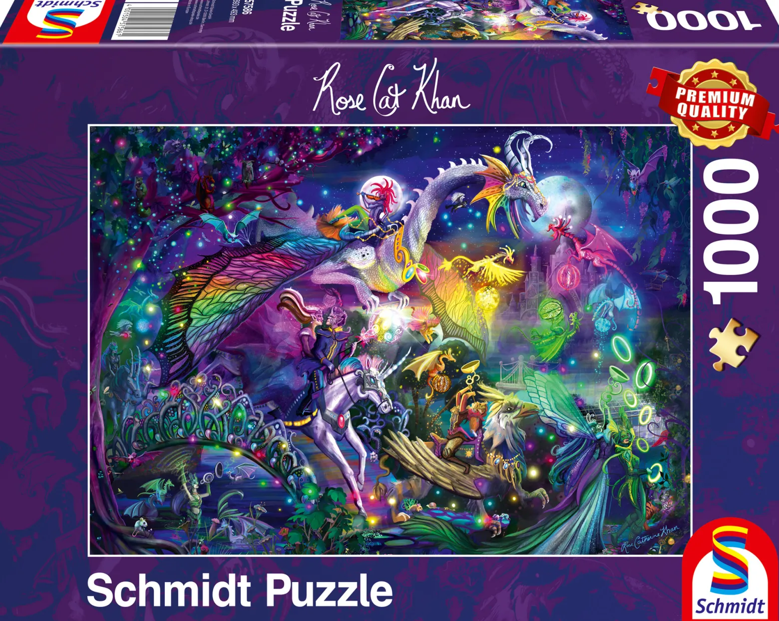 PQ Puzzle 1000 el. ROSE CAT KHAN Cyrk nocy letniej