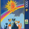 PQ Puzzle 1000 el. ROSINA WACHTMEISTER Koty, słońce, tęcza