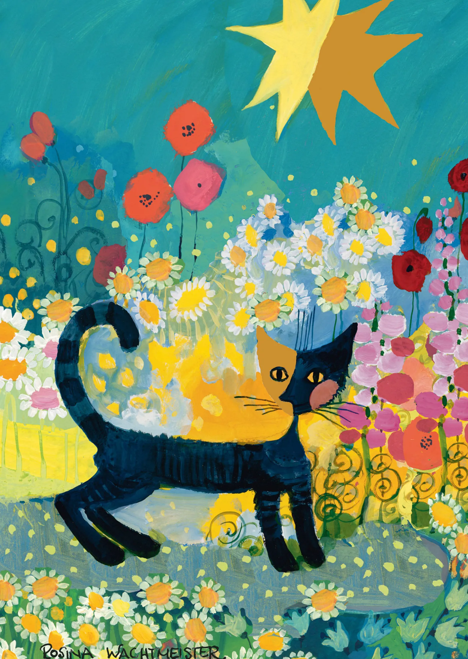 PQ Puzzle 1000 el. ROSINA WACHTMEISTER Kot w morzu kwiatów