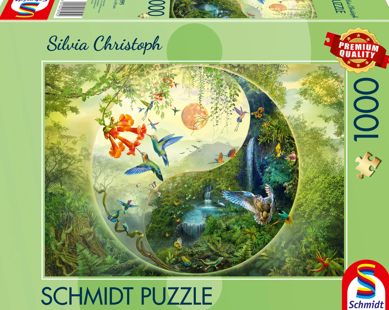 PQ Puzzle 1000 el. SILVIA CHRISTOPH W lesie kolibrów (Yin & Yang)