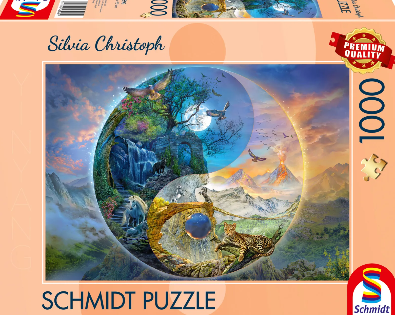 PQ Puzzle 1000 el. SILVIA CHRISTOPH Wszędzie góry (Yin & Yang)