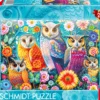 PQ Puzzle 1000 el. Sowy i kwiaty