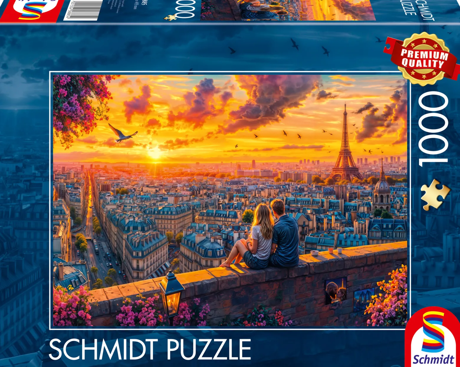 PQ Puzzle 1000 el. Szepty z dachu Paryża