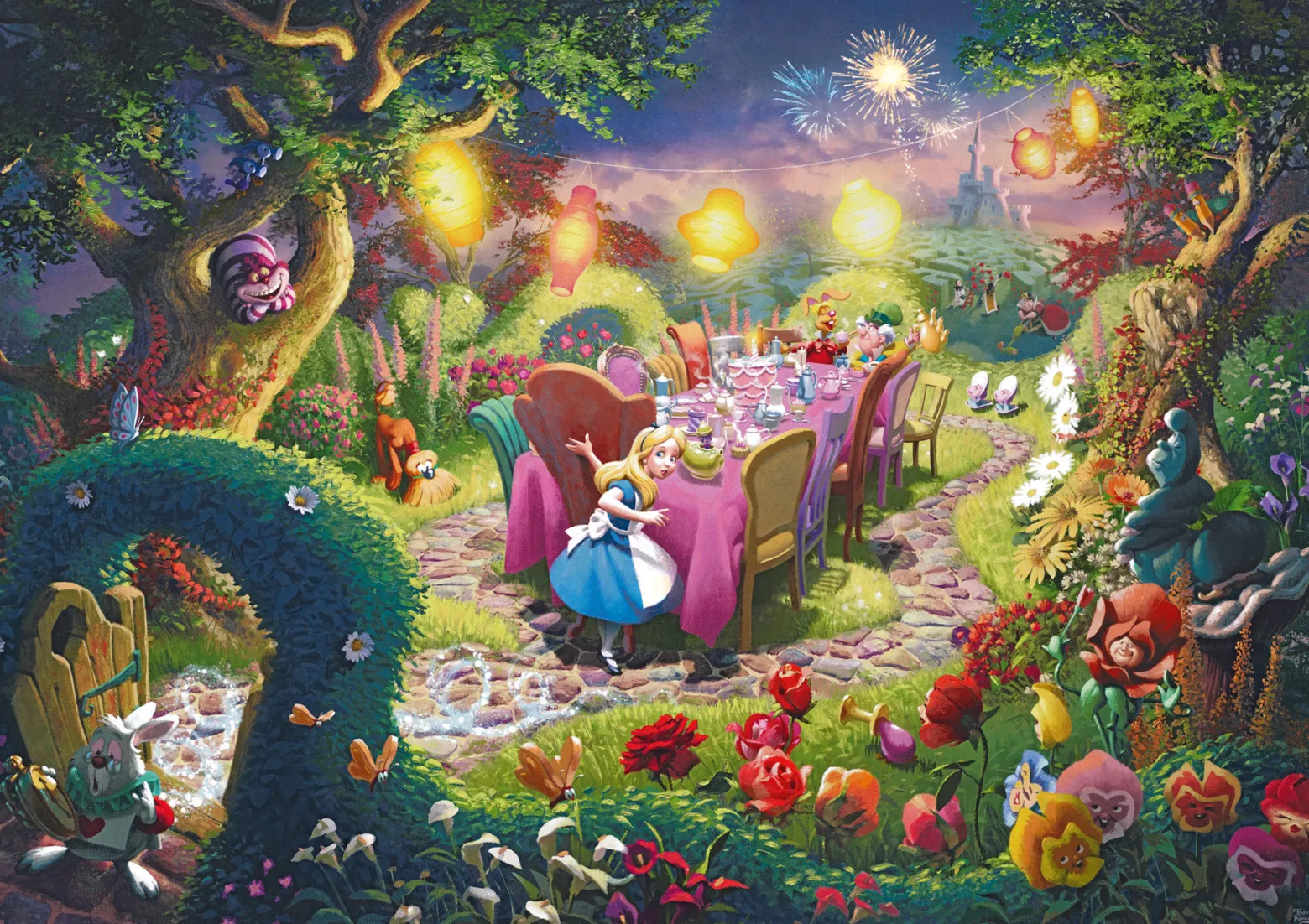 PQ Puzzle 6000 el. THOMAS KINKADE Alicja w Krainie Czarów (Disney)