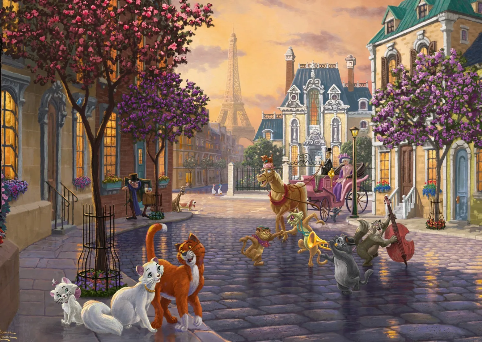 PQ Puzzle 1000 el. THOMAS KINKADE Aryskotraci (Disney)