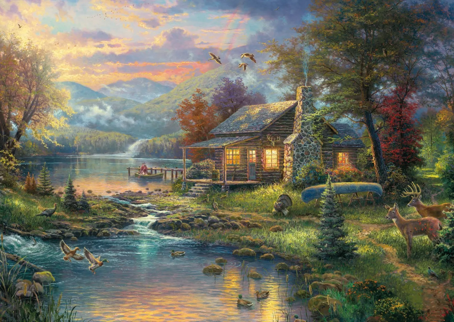 PQ Puzzle 1000 el. THOMAS KINKADE Cud natury