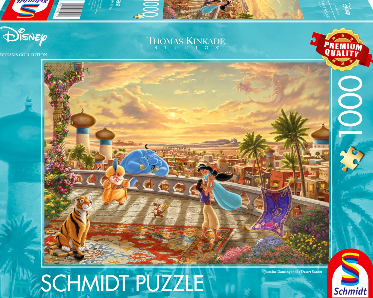 PQ Puzzle 1000 el. THOMAS KINKADE Dżasmina i Aladyn (Disney)