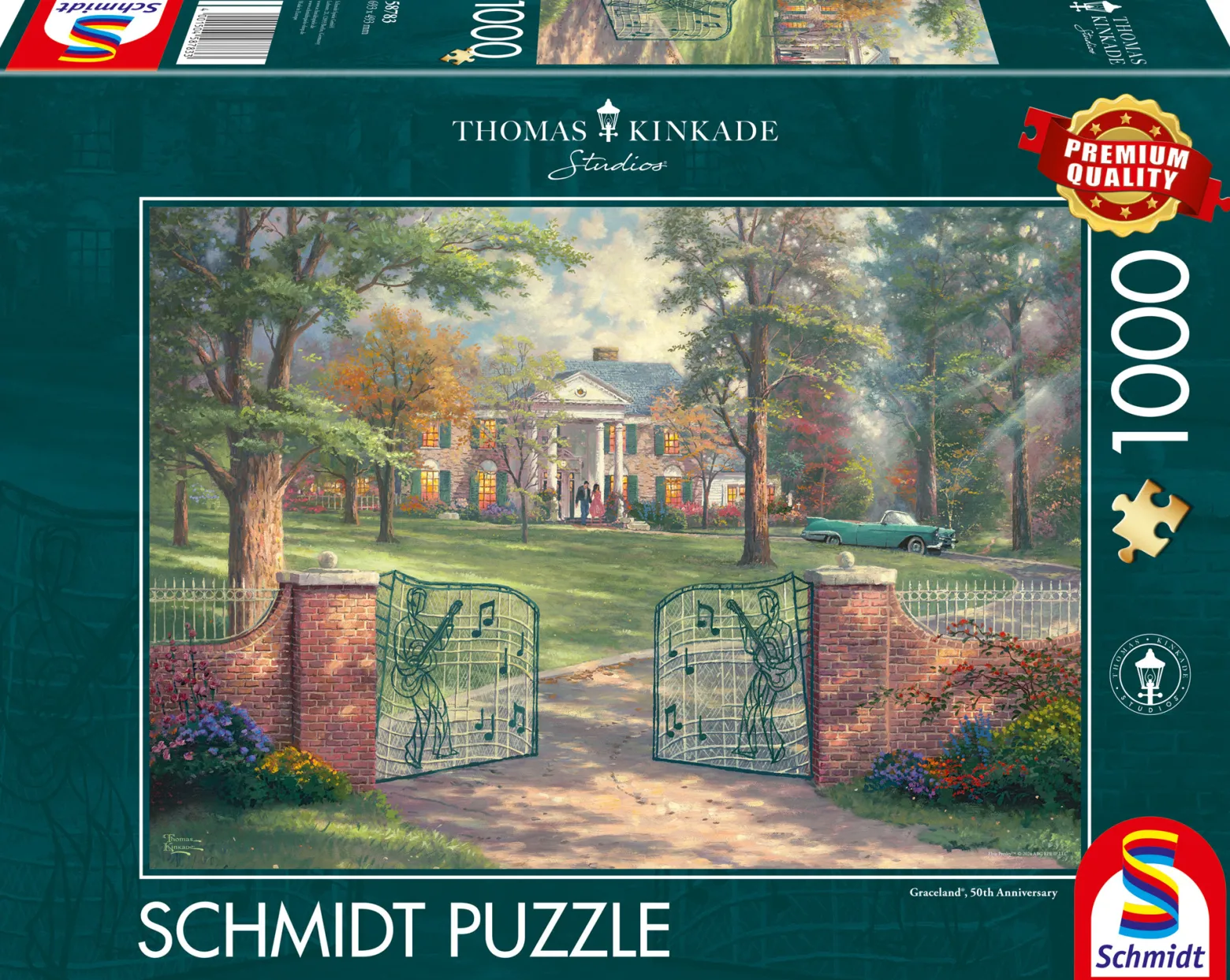 PQ Puzzle 1000 el. THOMAS KINKADE Graceland latem