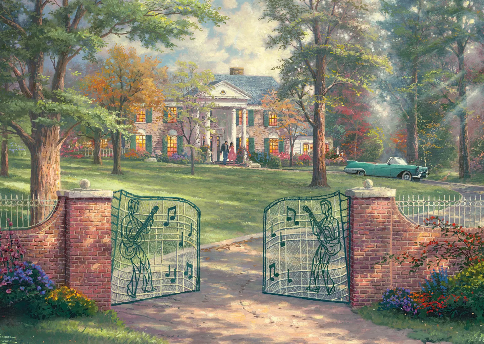 PQ Puzzle 1000 el. THOMAS KINKADE Graceland latem