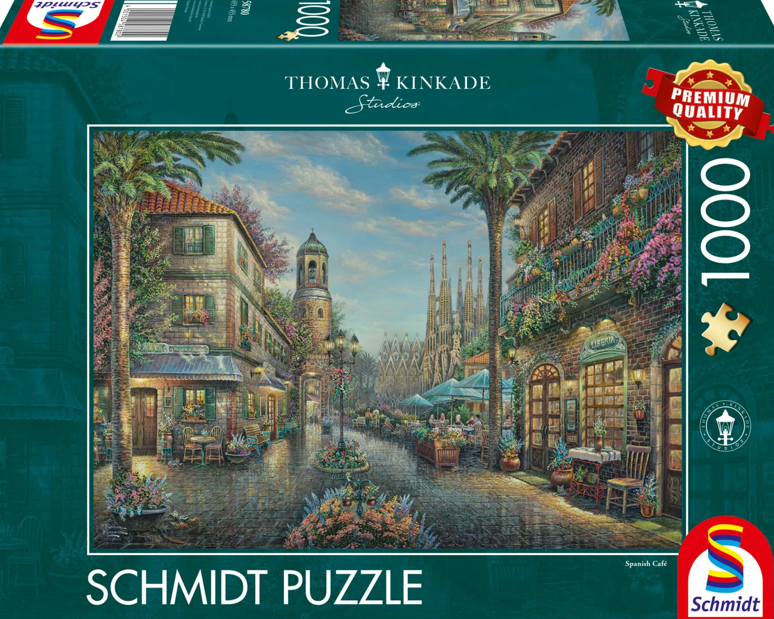 PQ Puzzle 1000 el. THOMAS KINKADE Hiszpańska uliczka