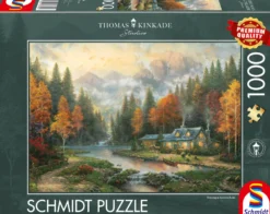 PQ Puzzle 1000 el. THOMAS KINKADE Jesienny wieczór nad jeziorem