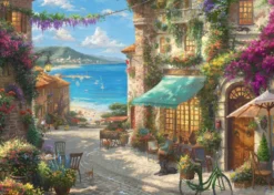 PQ Puzzle 1000 el. THOMAS KINKADE Kawiarenka na Włoskiej Riwierze
