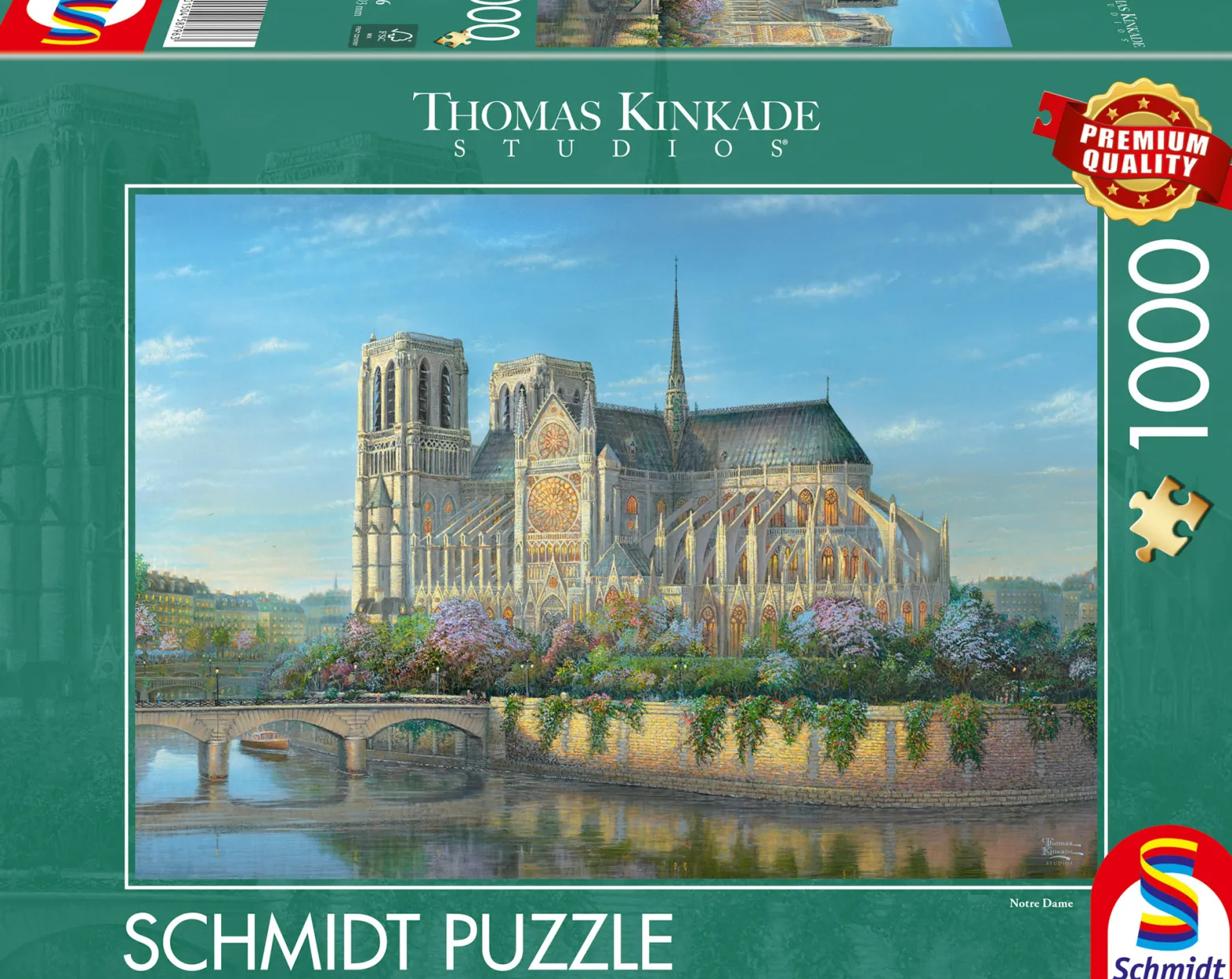 PQ Puzzle 1000 el. THOMAS KINKADE Katedra Notre Dame / Paryż / Francja