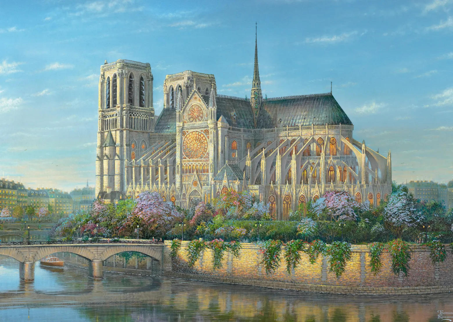 PQ Puzzle 1000 el. THOMAS KINKADE Katedra Notre Dame / Paryż / Francja