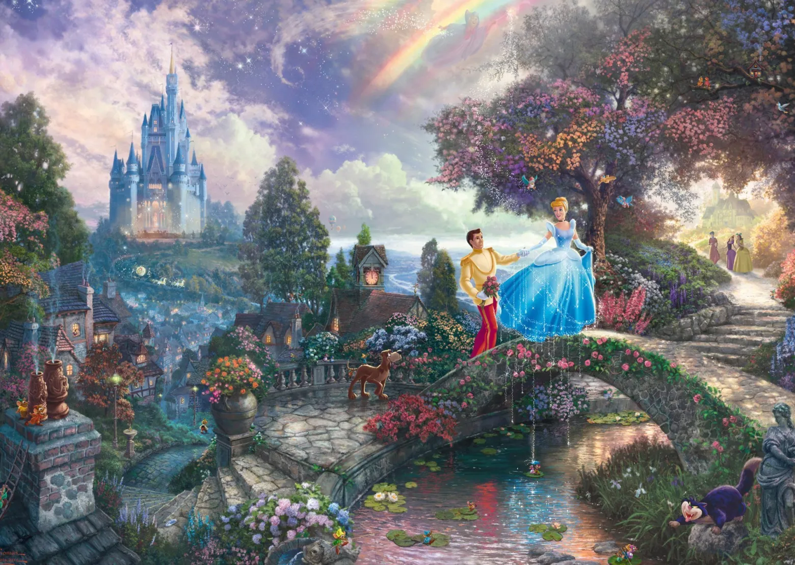 PQ Puzzle 1000 el. THOMAS KINKADE Kopciuszek (Disney)