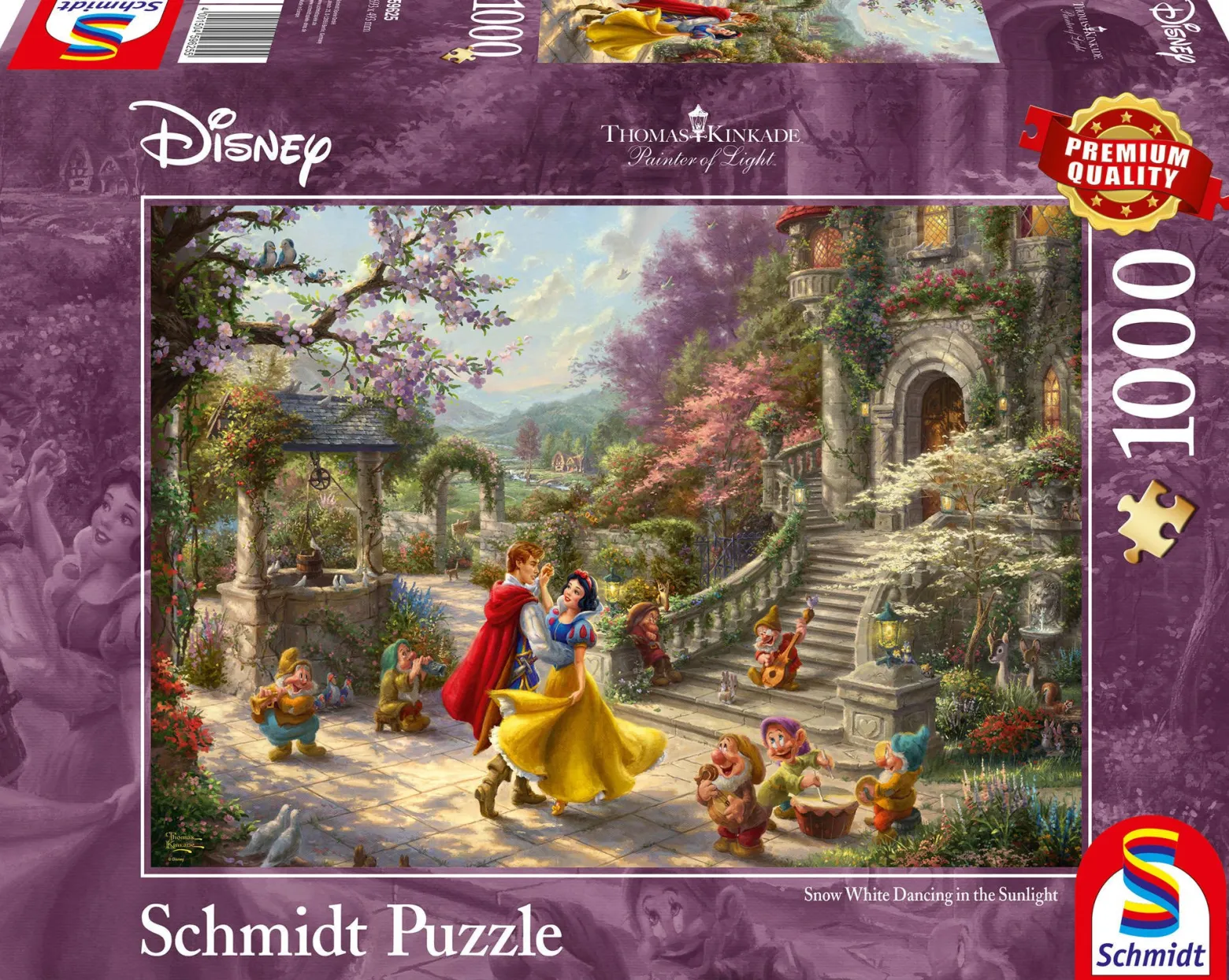PQ Puzzle 1000 el. THOMAS KINKADE Królewna Śnieżka i siedmiu krasnoludków (Disney)