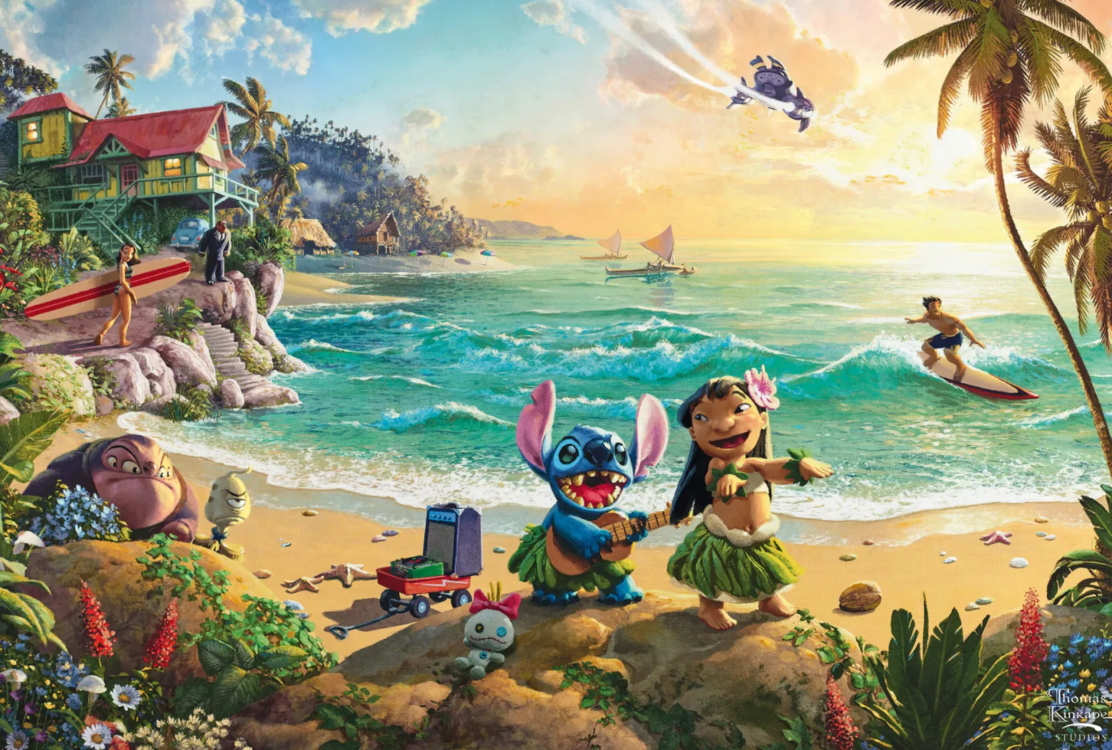PQ Puzzle 200 el. THOMAS KINKADE Lilo & Stich (Disney)