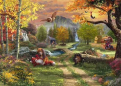 PQ Puzzle 1000 el. THOMAS KINKADE Lis i Pies (Disney)