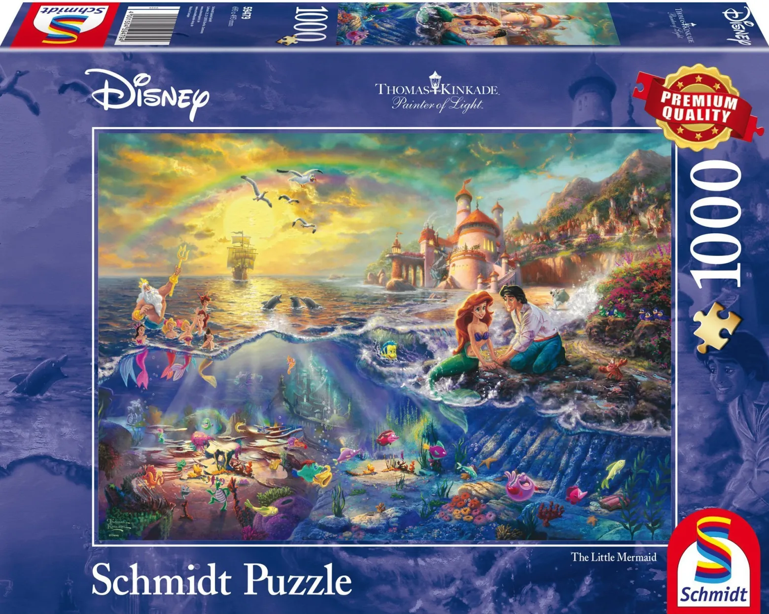 PQ Puzzle 1000 el. THOMAS KINKADE Mała Syrenka (Disney)
