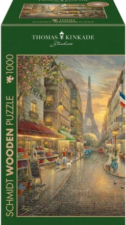PQ Puzzle 1000 el. THOMAS KINKADE Malowniczy Paryż (drewniane)