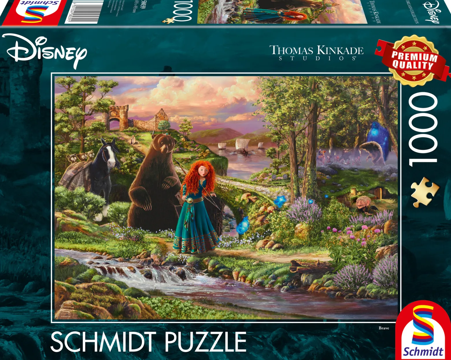PQ Puzzle 1000 el. THOMAS KINKADE Merida Waleczna (Disney)