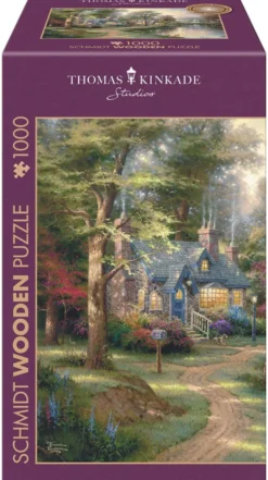 PQ Puzzle 1000 el. THOMAS KINKADE Miasteczko nad rzeką (drewniane)