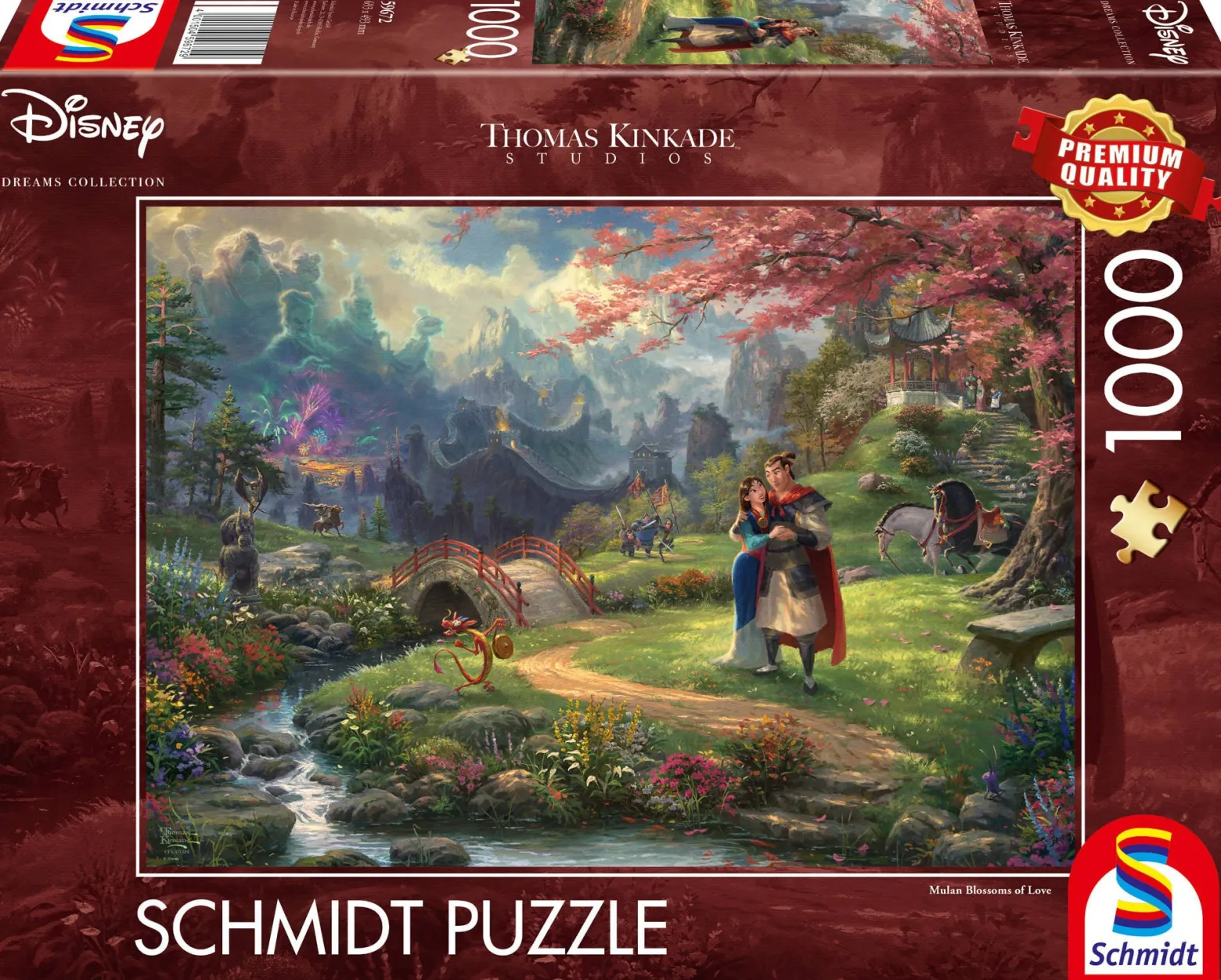 PQ Puzzle 1000 el. THOMAS KINKADE Mulan (Disney)