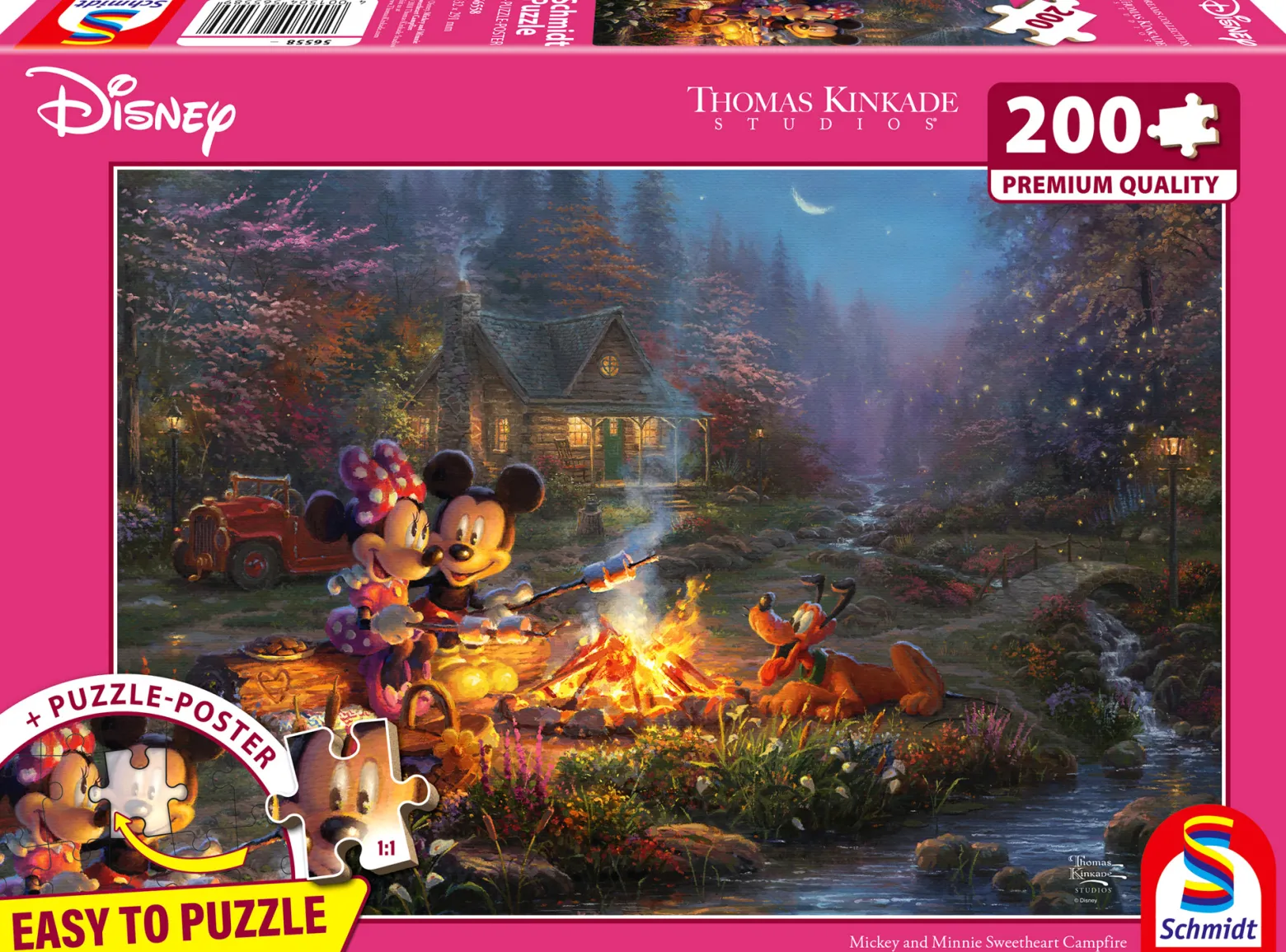 PQ Puzzle 200 el. THOMAS KINKADE Myszka Miki & Minnie (Disney)