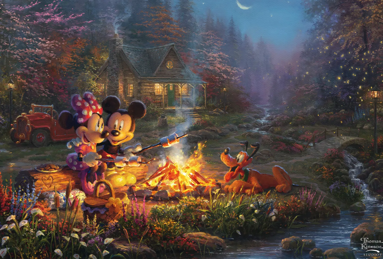 PQ Puzzle 200 el. THOMAS KINKADE Myszka Miki & Minnie (Disney)