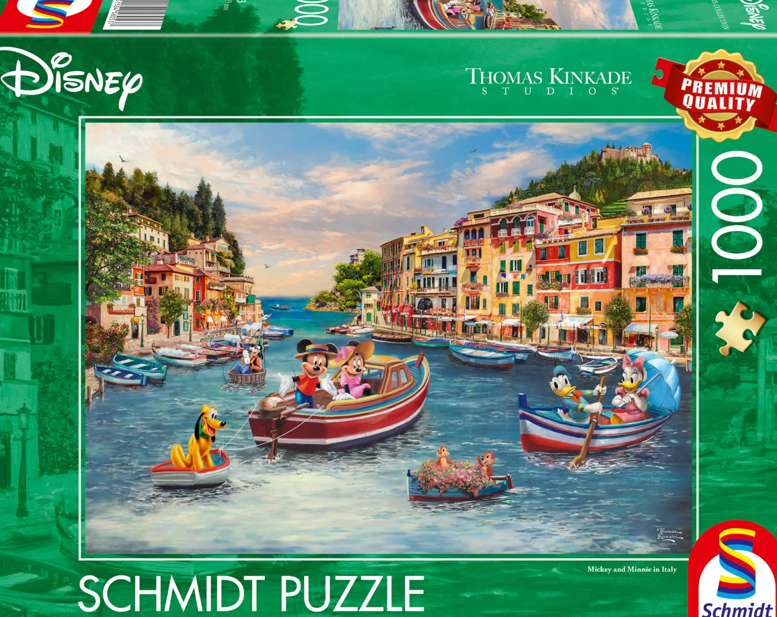 PQ Puzzle 1000 el. THOMAS KINKADE Myszka Miki & Minnie Wakacje we Włoszech (Disney)