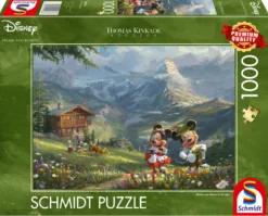 PQ Puzzle 1000 el. THOMAS KINKADE Myszka Miki & Minnie w Alpach (Disney)