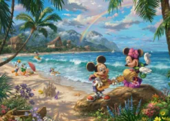 PQ Puzzle 1000 el. THOMAS KINKADE Myszka Miki & Minnie na Hawajach (Disney)