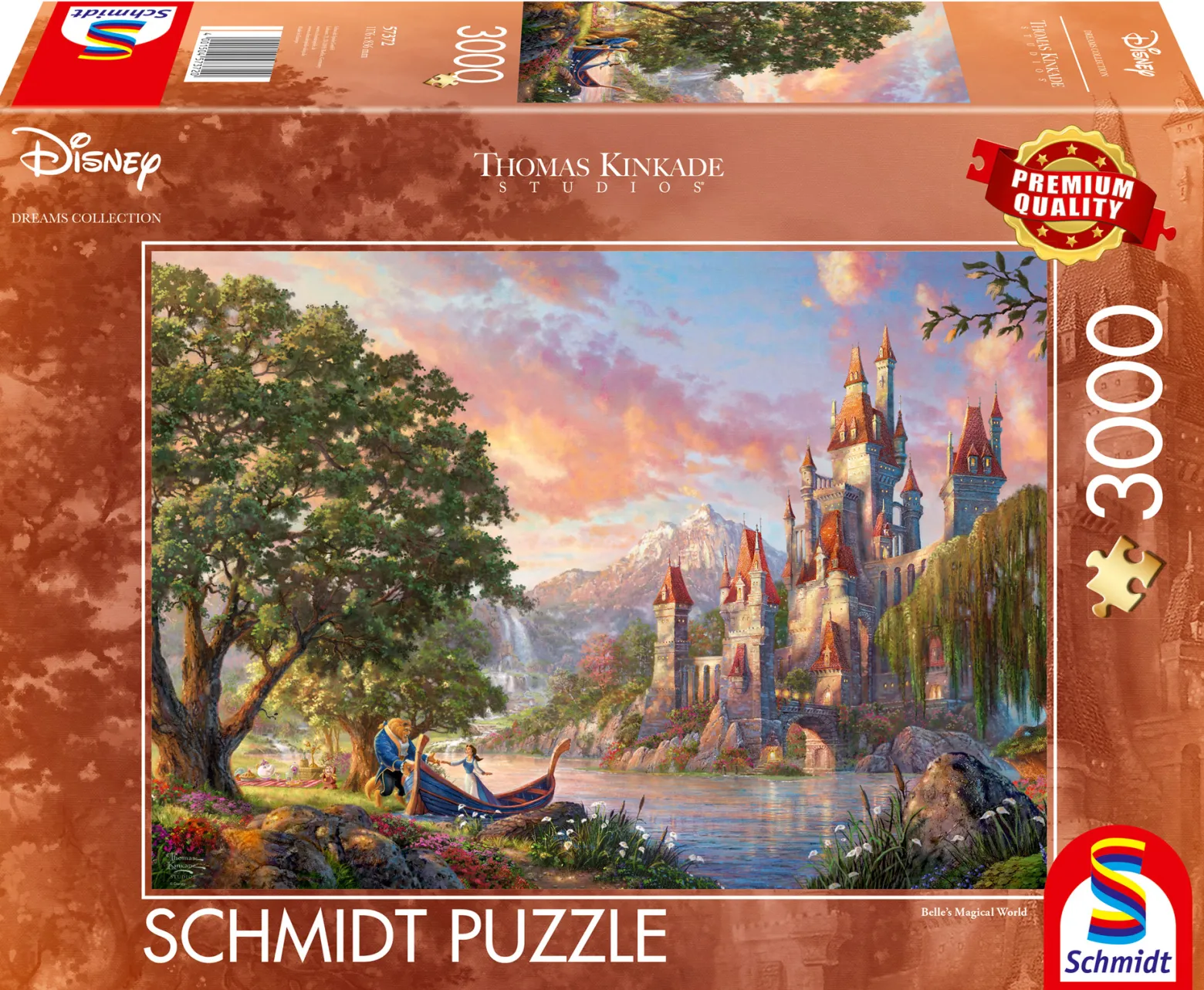 PQ Puzzle 3000 el. THOMAS KINKADE Piękna i Bestia (Disney)