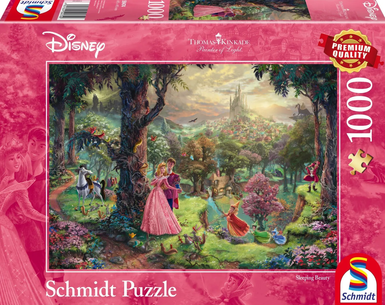PQ Puzzle 1000 el. THOMAS KINKADE Śpiąca Królewna (Disney)