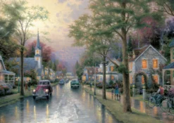 PQ Puzzle 1000 el. THOMAS KINKADE Poranek w rodzinnym mieście