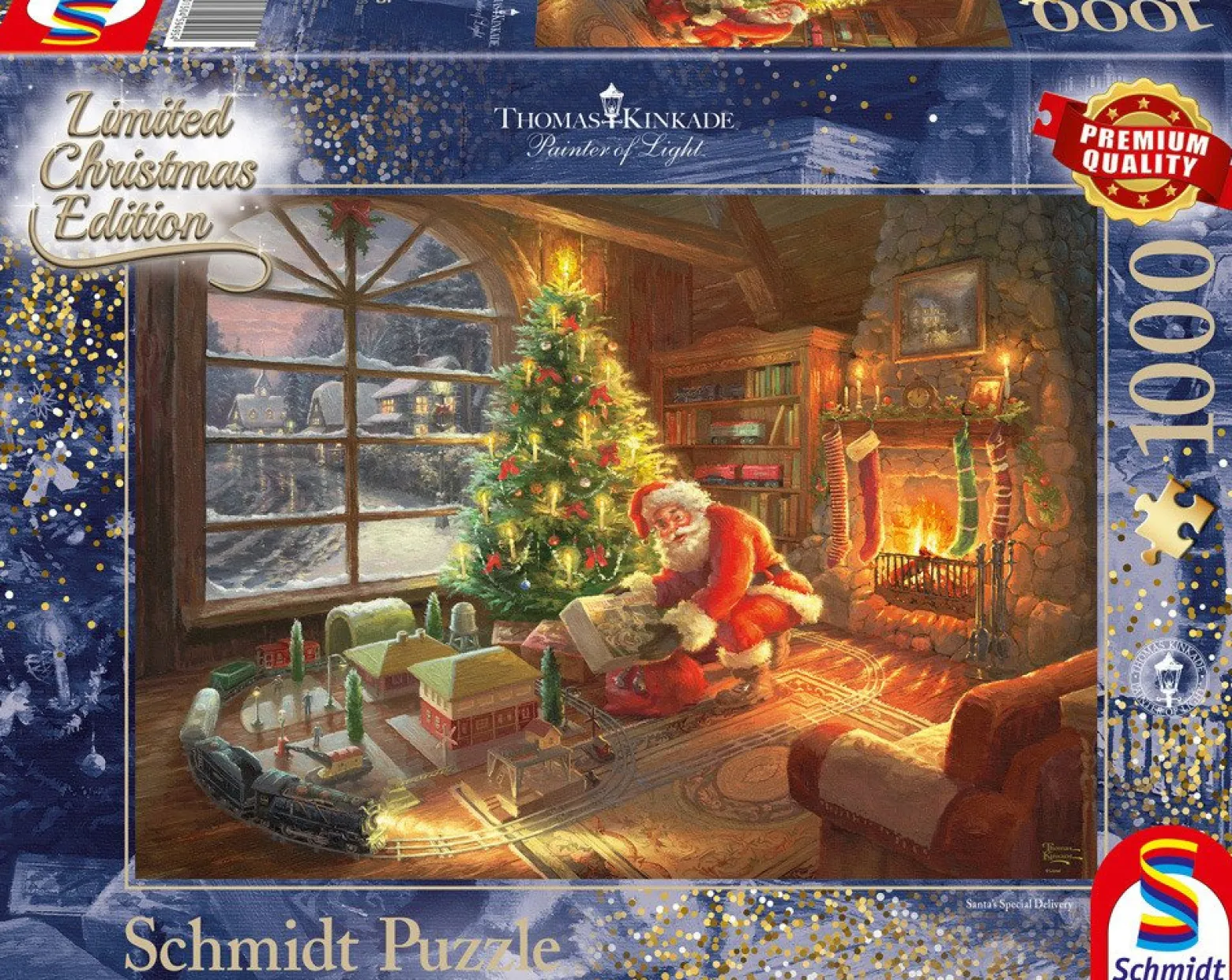 PQ Puzzle 1000 el. THOMAS KINKADE Przesyłka od Świętego Mikołaja