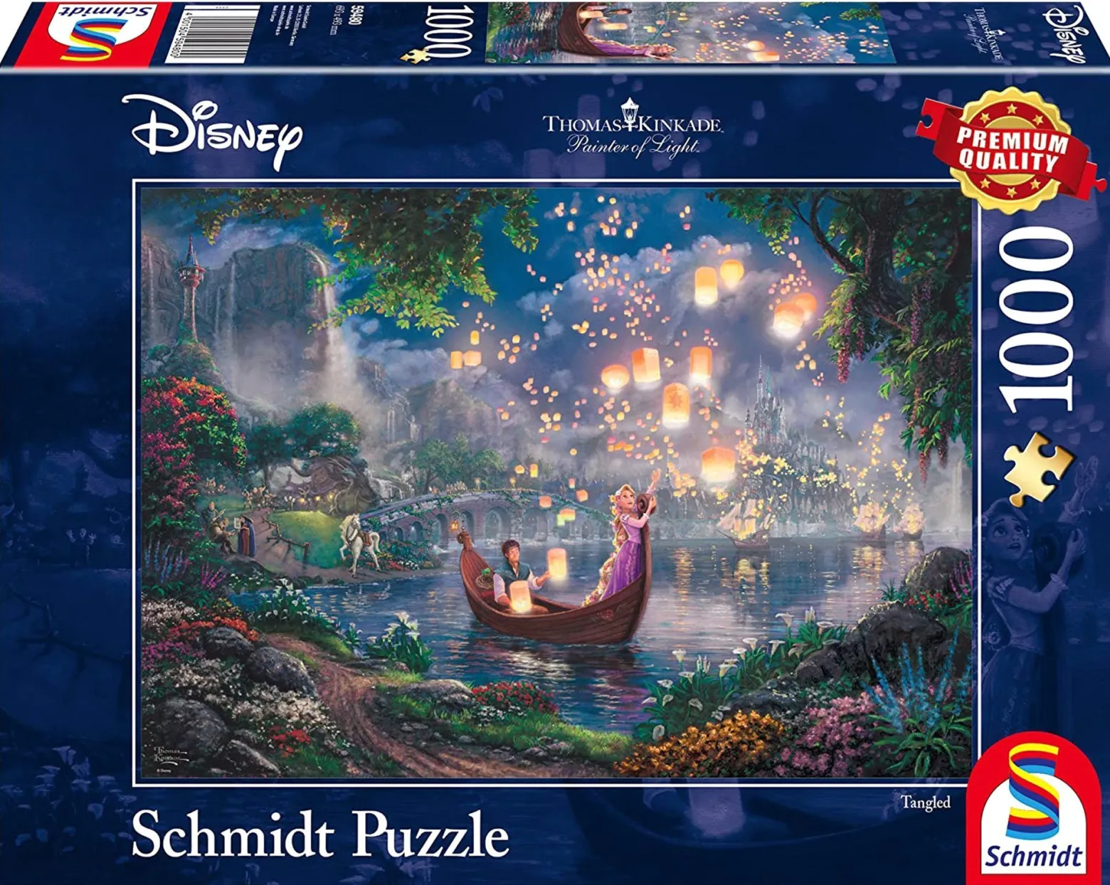 PQ Puzzle 1000 el. THOMAS KINKADE Roszpunka (Disney)