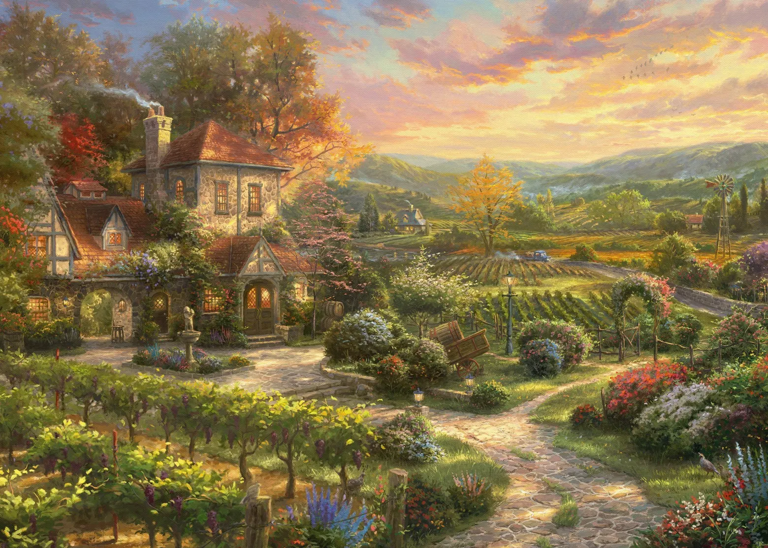 PQ Puzzle 2000 el. THOMAS KINKADE Winnica