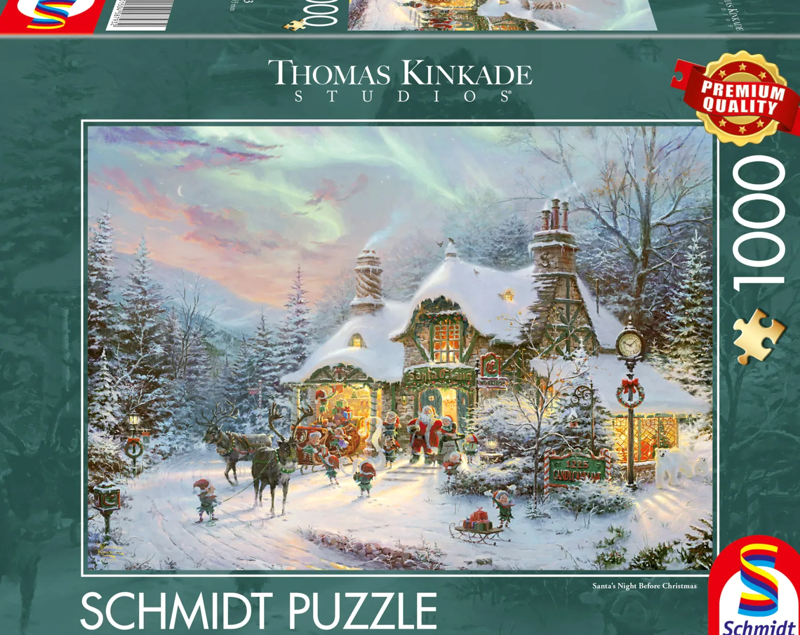 PQ Puzzle 1000 el. THOMAS KINKADE Wieczór u Świętego Mikołaja