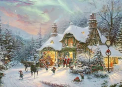PQ Puzzle 1000 el. THOMAS KINKADE Wieczór u Świętego Mikołaja