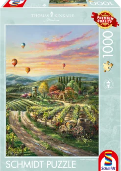 PQ Puzzle 1000 el. THOMAS KINKADE Winnica w dolinie