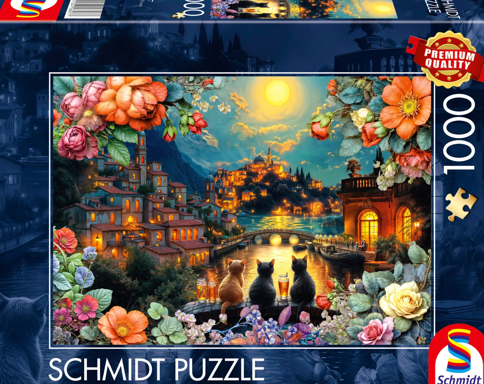 PQ Puzzle 1000 el. Trio w blasku księżyca