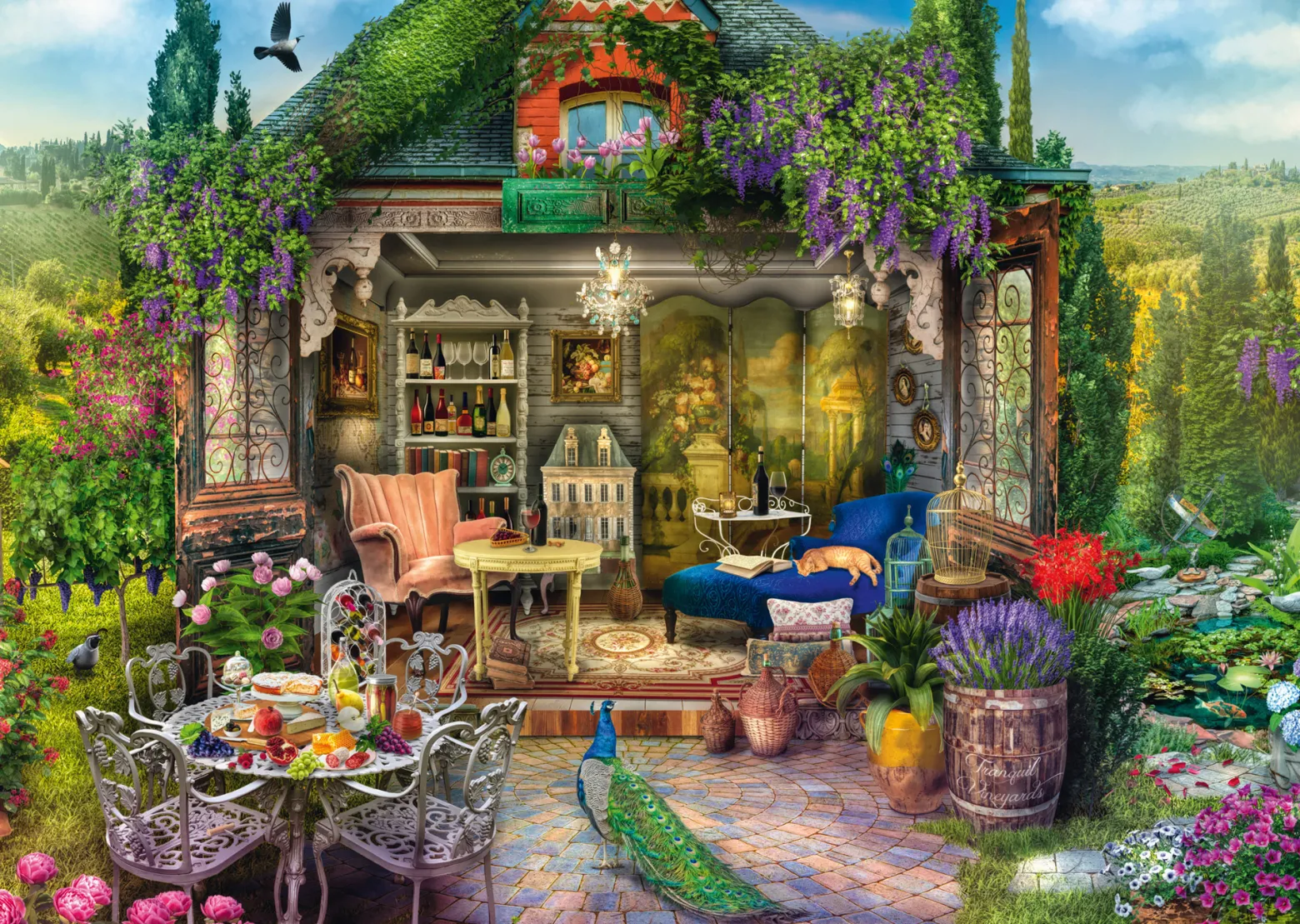 PQ Puzzle 1000 el. Wymarzony domek ogrodowy