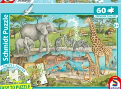 PQ Puzzle 60 el. Zwierzęta Afryki