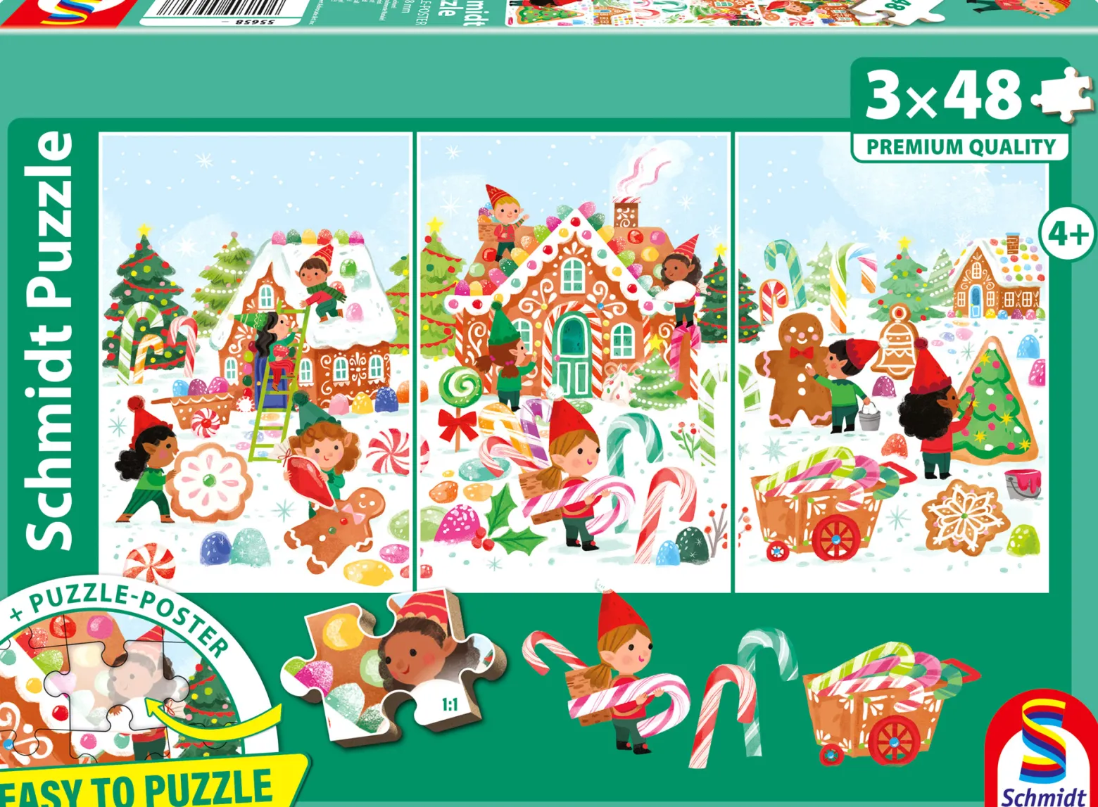 PQ Puzzle 3 x 48 el. Nareszcie święta!