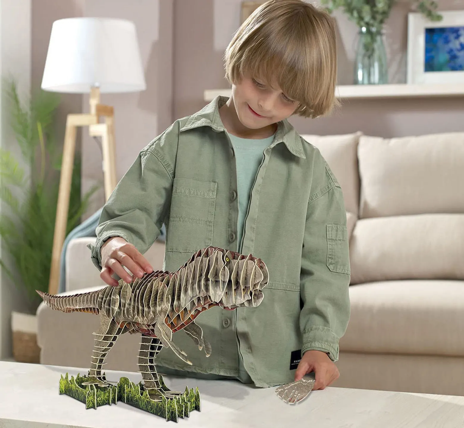 Puzzle 3D Dinozaury - Tyranozaur Rex 82 el.