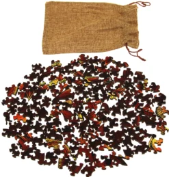 Puzzle drewniane / kolorowe 121 el. - Lew