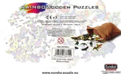 Puzzle drewniane / kolorowe 137 el. - Sowa